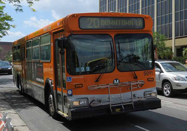 LA Metro New Flyer C40HF 5091